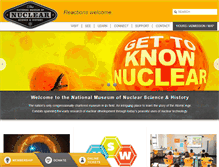 Tablet Screenshot of nuclearmuseum.org